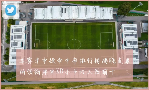 本赛季中投命中率排行榜揭晓麦康纳领衔库里KD小卡均入围前十